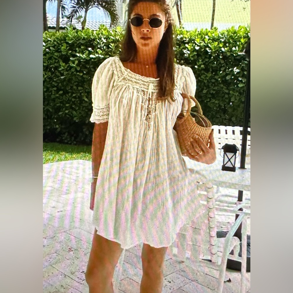 Doen Cream Mini Dress